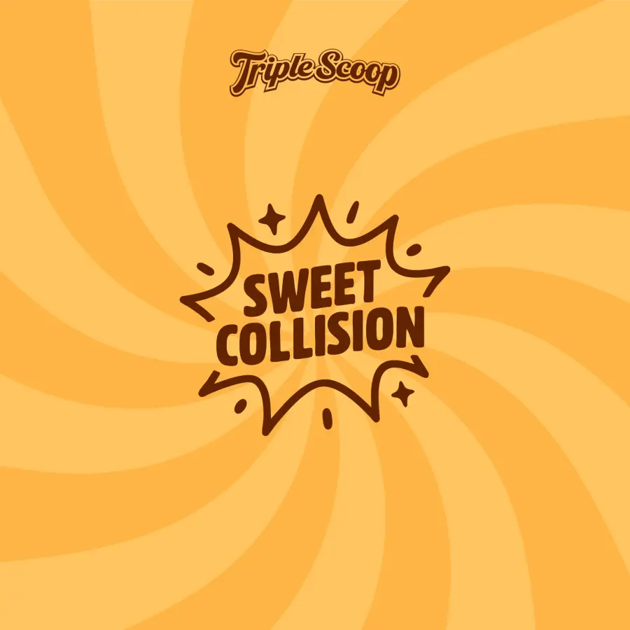 The Caramel Clash sweet collision badge